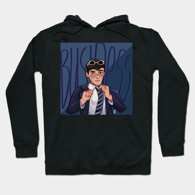 Business Man George Hoodie by SurfSanne